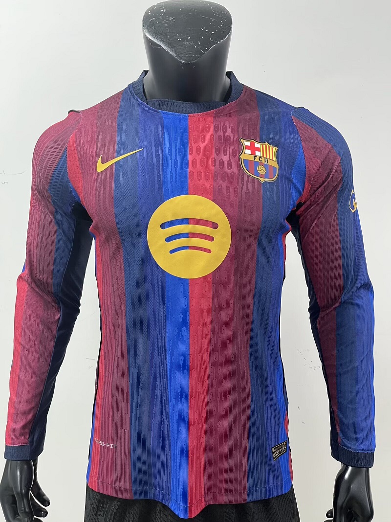 AAA Quality Barcelona 26/27 Home Leaked Long Jersey(Player)